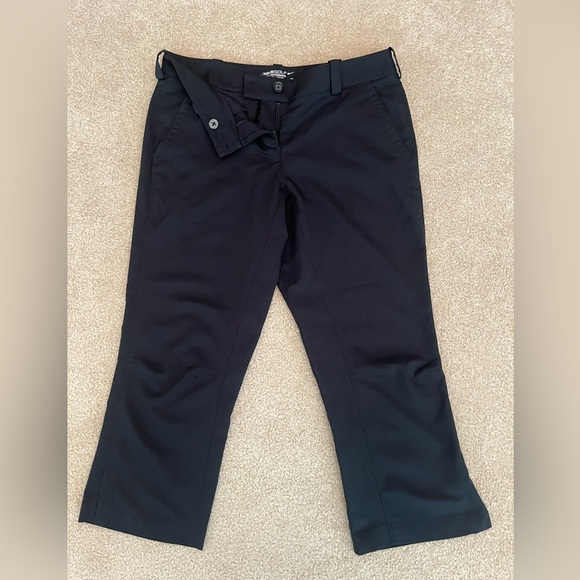 Women’s Black Nike Golf Tour Performance Dr-Fit Capri Cropped Pants size 6 - Picture 5 of 5